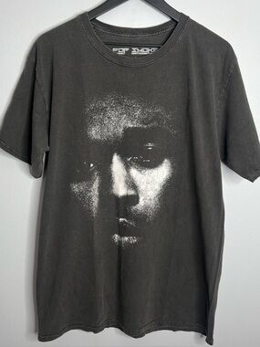 Pop Smoke Faith Album T Shirt Mens Large Faded Black The Smoke Will Never Clear